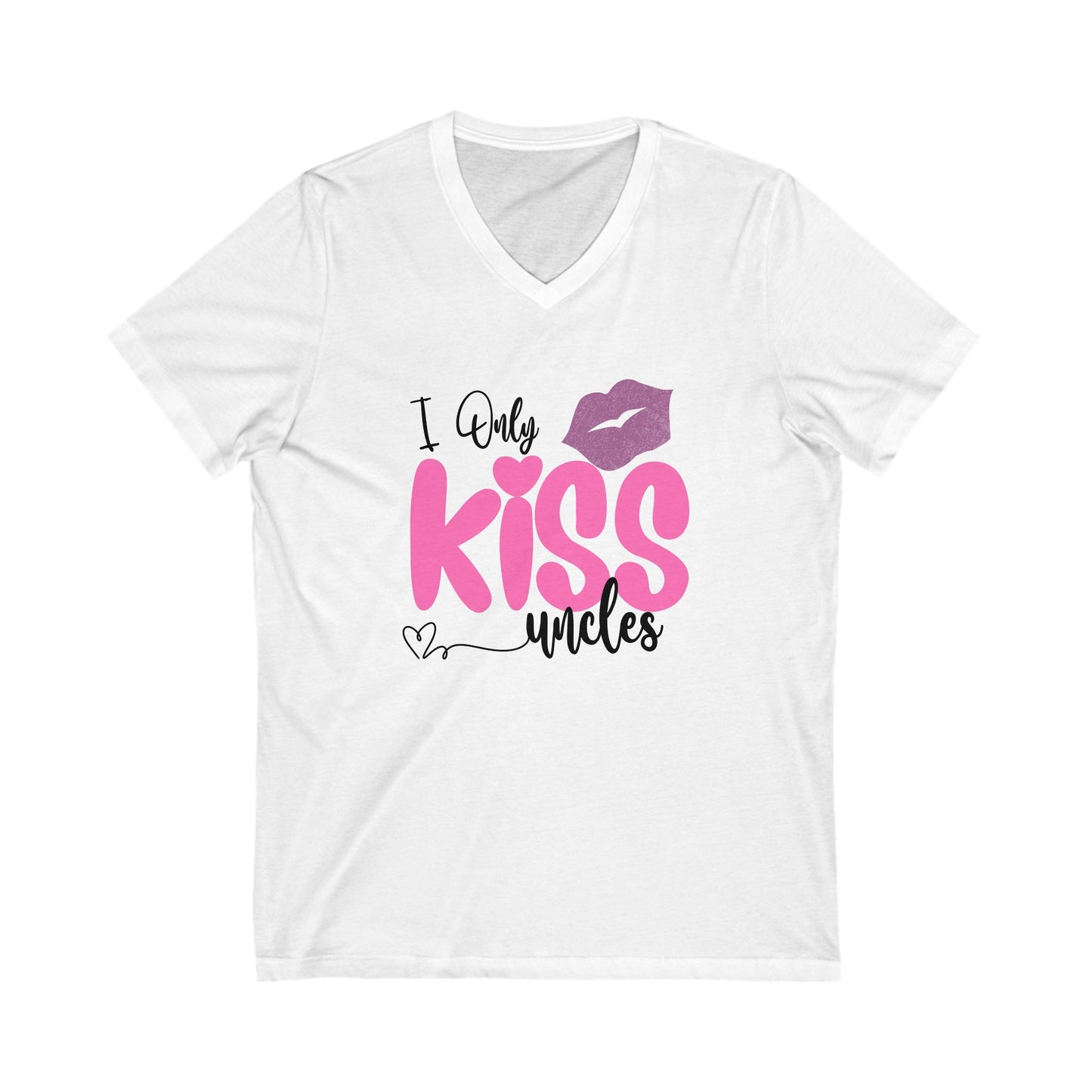 V-Neck Tee - I only kiss Uncles V-neck shirt