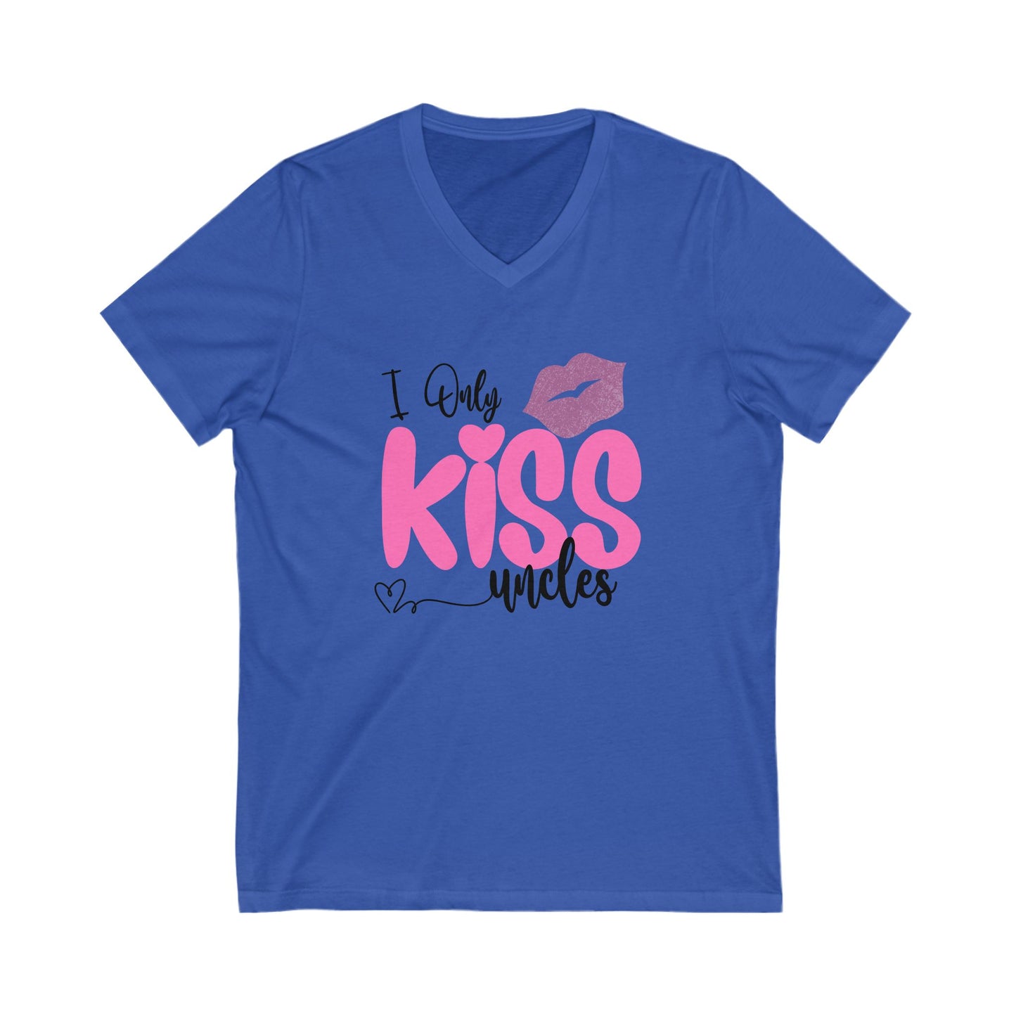 V-Neck Tee - I only kiss Uncles V-neck shirt