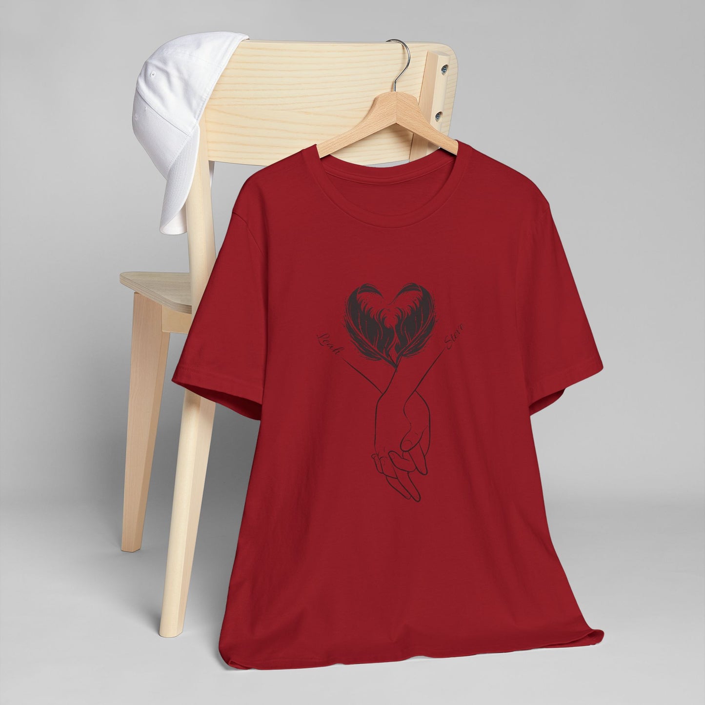 Customizable Holding Hands Hearts T-Shirt