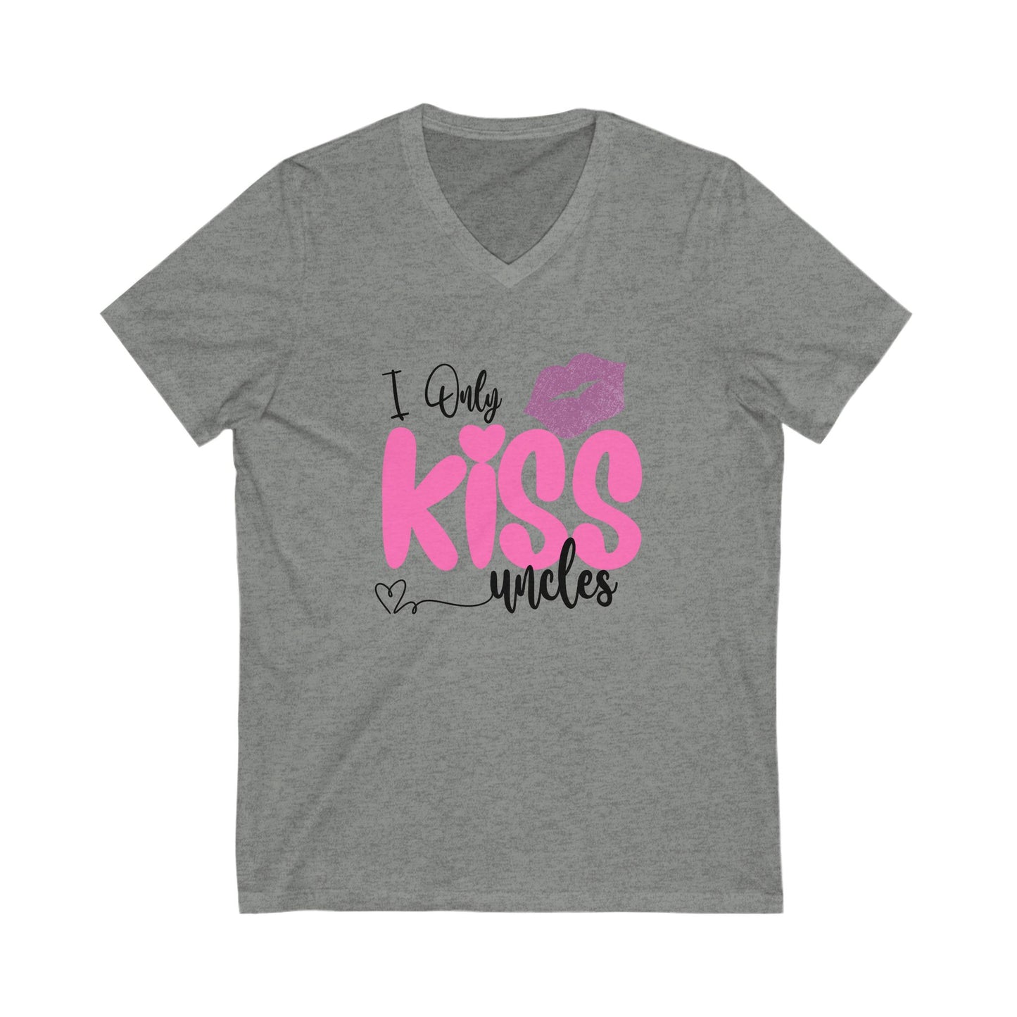 V-Neck Tee - I only kiss Uncles V-neck shirt