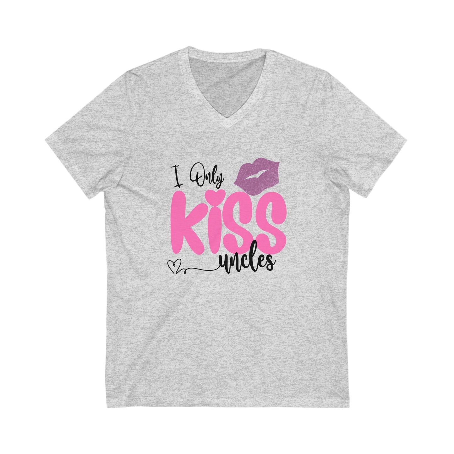 V-Neck Tee - I only kiss Uncles V-neck shirt