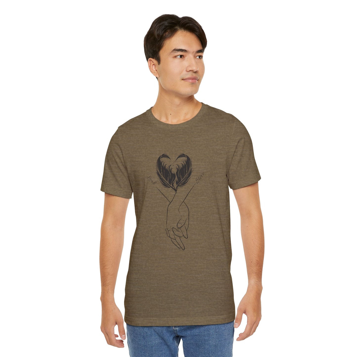 Customizable Holding Hands Hearts T-Shirt