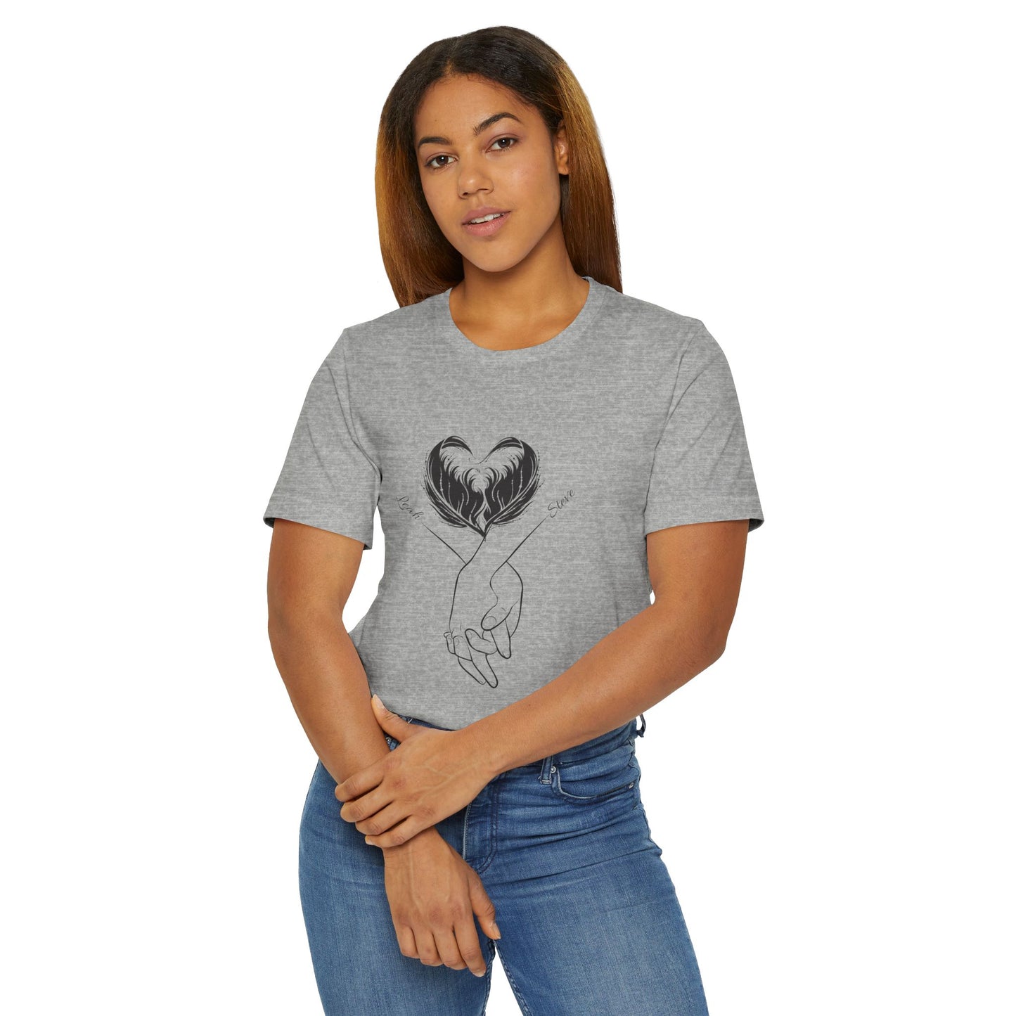 Customizable Holding Hands Hearts T-Shirt