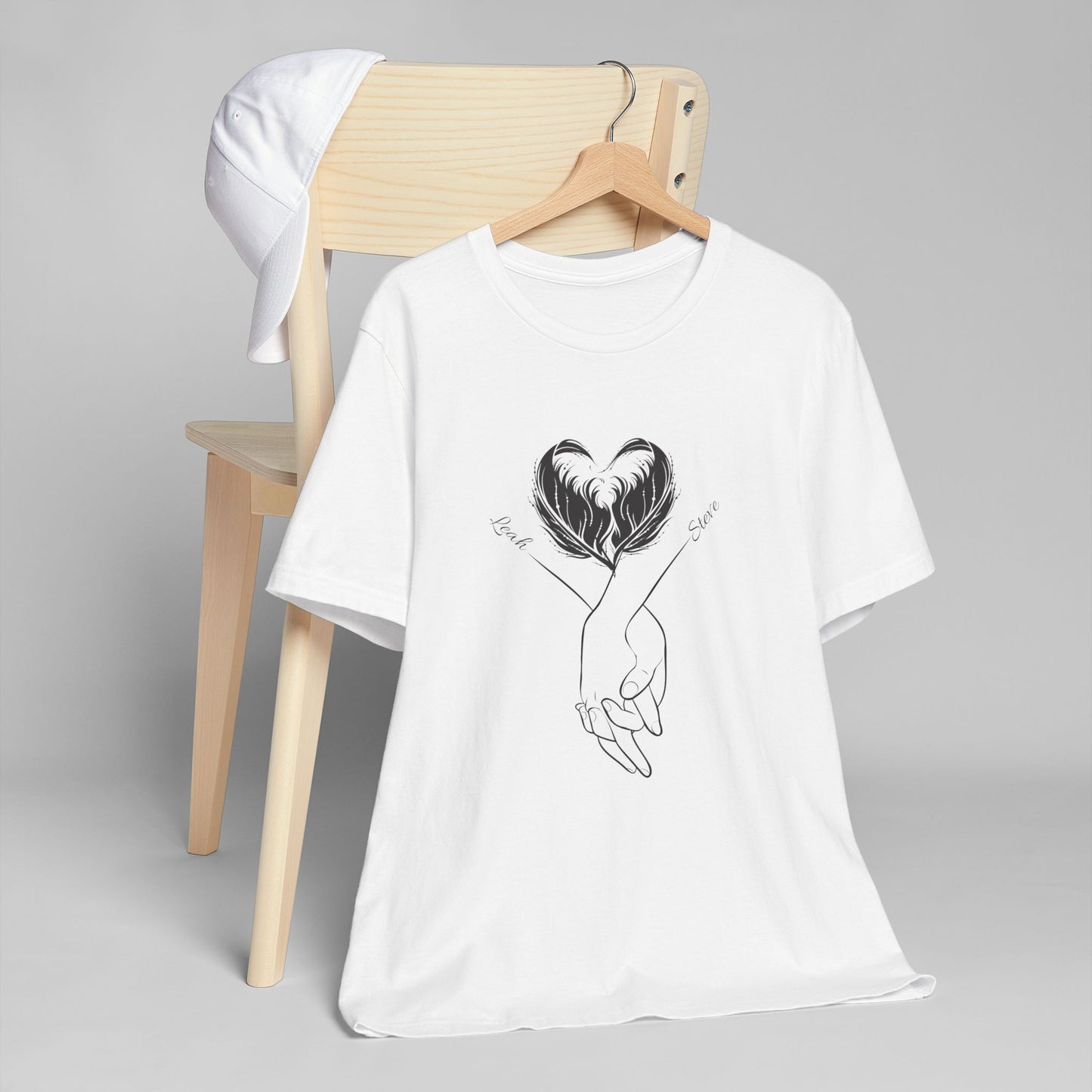 Customizable Holding Hands Hearts T-Shirt