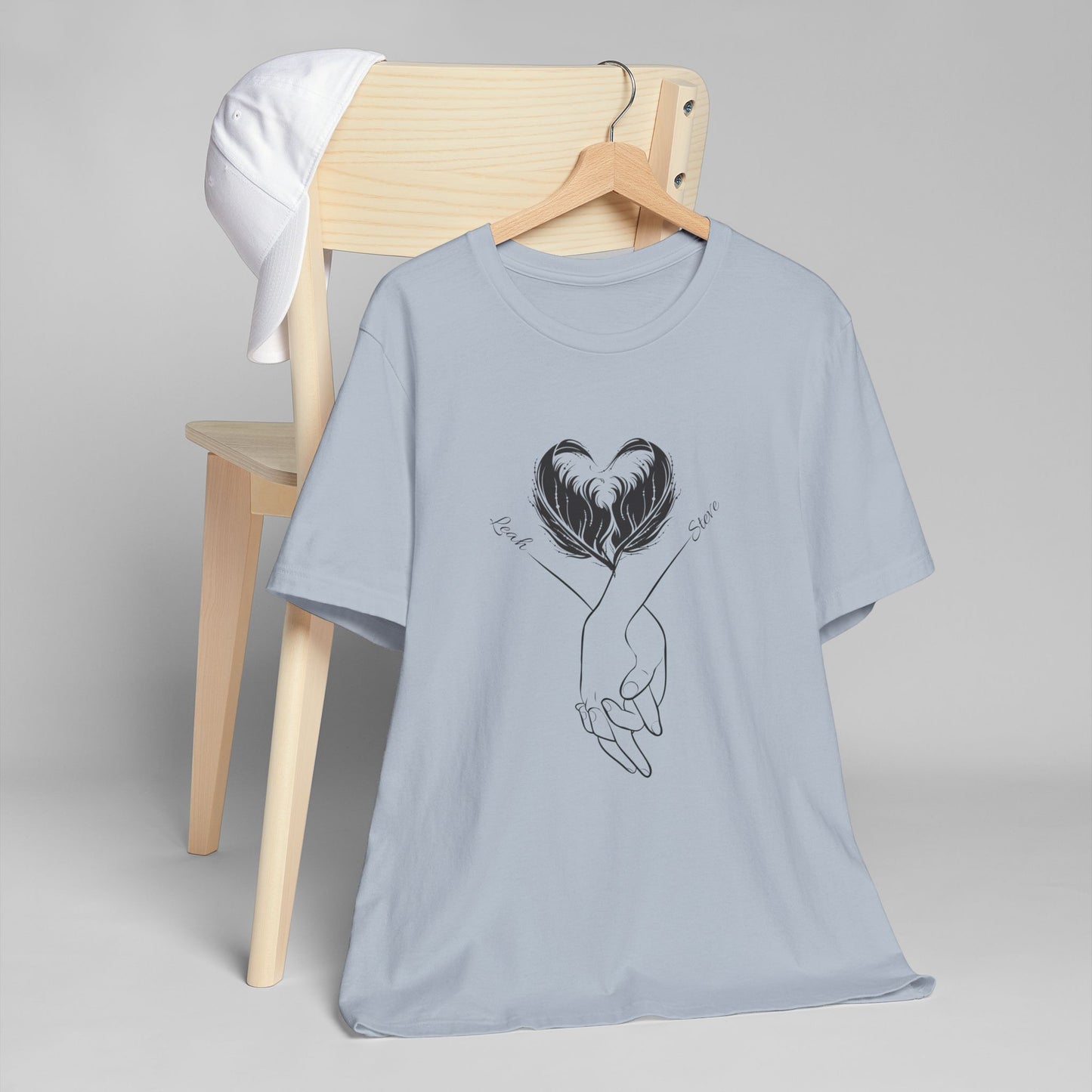 Customizable Holding Hands Hearts T-Shirt