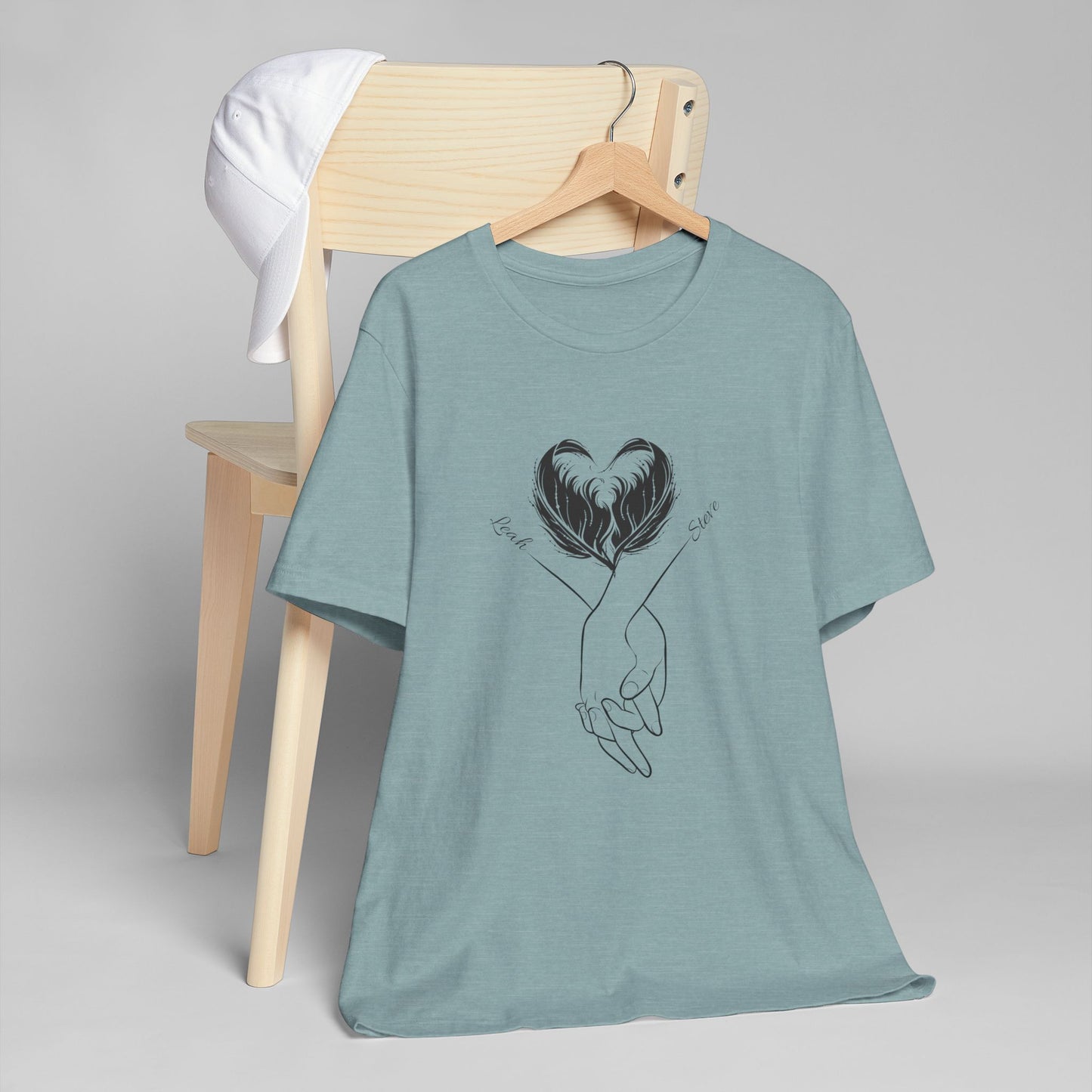 Customizable Holding Hands Hearts T-Shirt