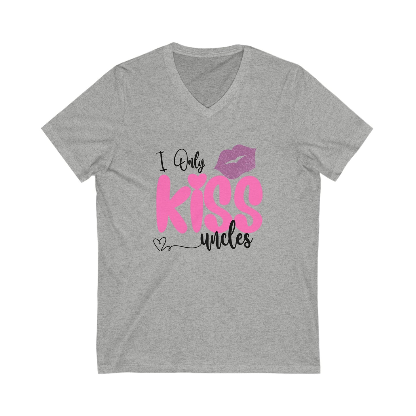 V-Neck Tee - I only kiss Uncles V-neck shirt