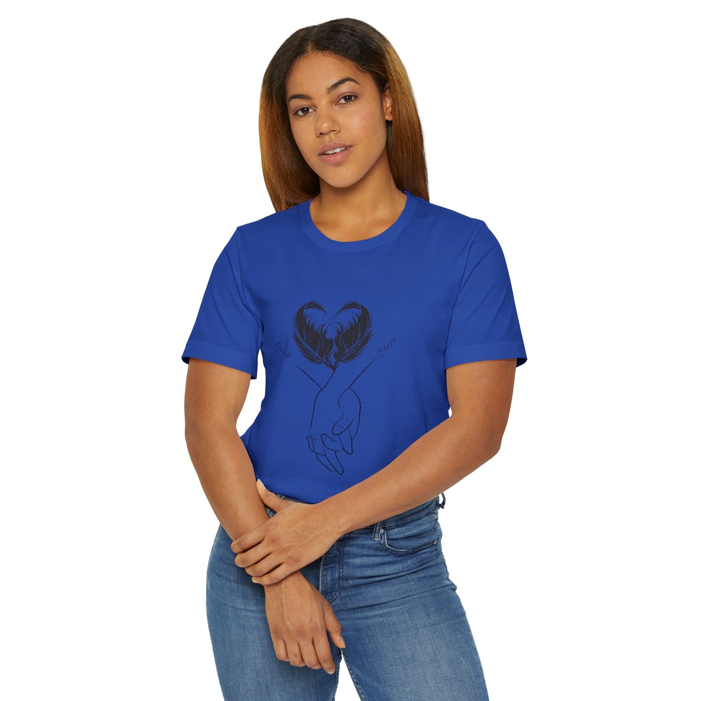 Customizable Holding Hands Hearts T-Shirt